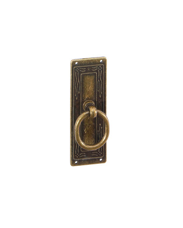 Tirador de mueble pátina sobre latón LEDA-2 tirador de diseño