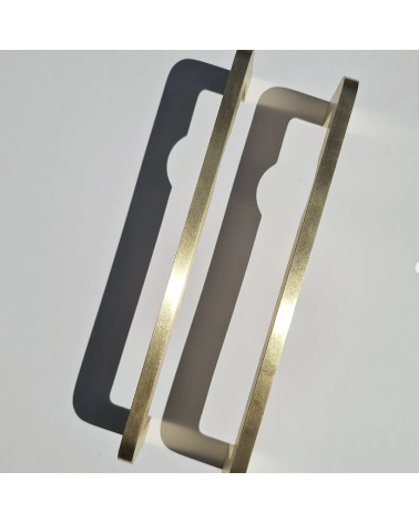 Tirador de mueble de latón ISA DOT tirador de diseño vista desde arriba