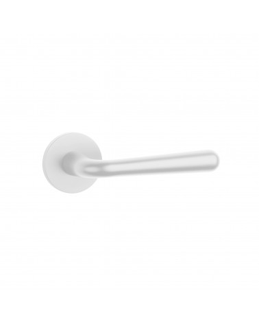 Tirador de puerta blanca mate IRGA herraje de diseño