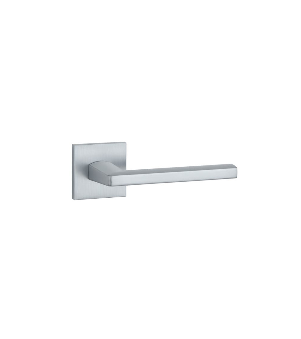 Tirador de puerta cromo satinado PYROLA ferretería decorativa