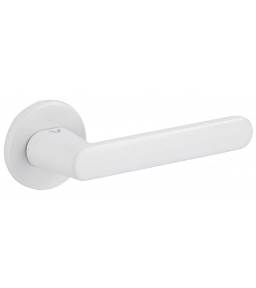 Tirador de puerta blanco Nesh herraje de diseño