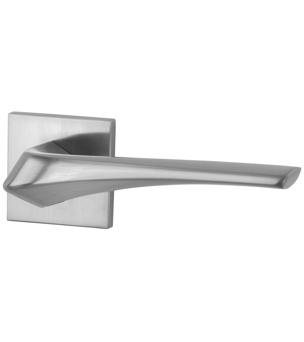 Manilla de puerta cromo satinado Heavy ferretería diseño