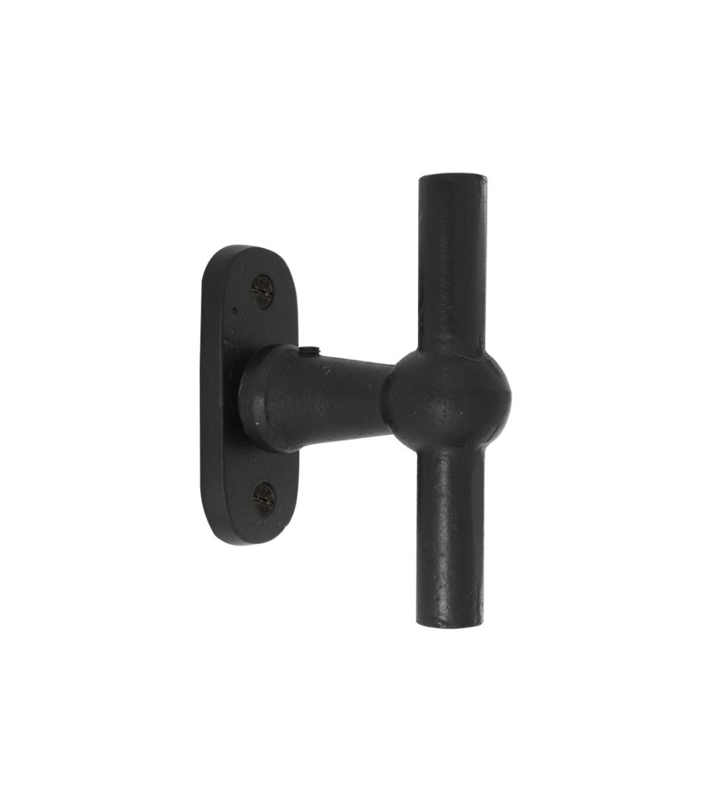 Tirador de puerta negro vertical de hierro BECDF - manilla de diseño