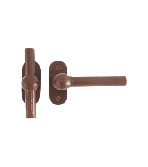 Manilla de puerta + manilla vertical herrumbre en hierro BECDF - manilla de diseño