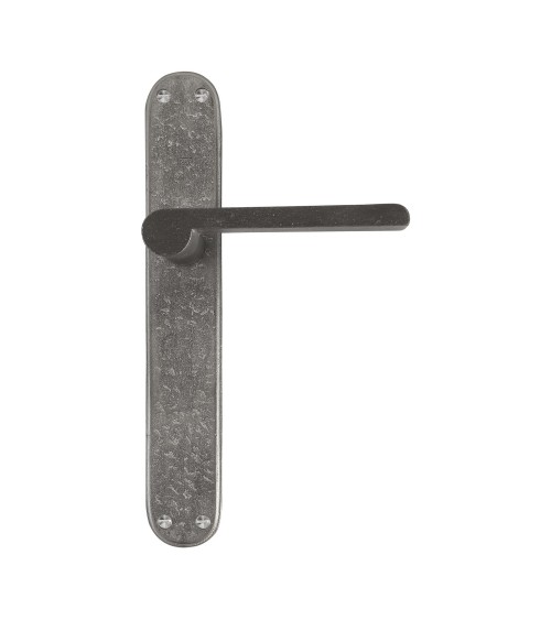Manilla de puerta contemporánea sobre placa de bronce 1928 - diseño de manilla