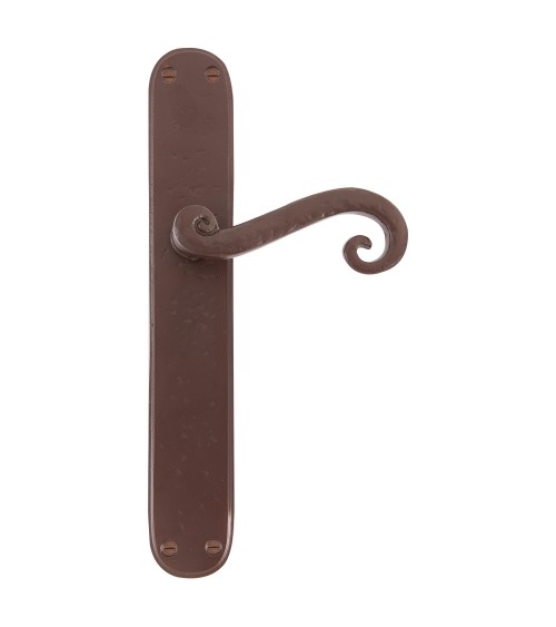 Manija de puerta oxidada en hierro 271 - manija de diseño