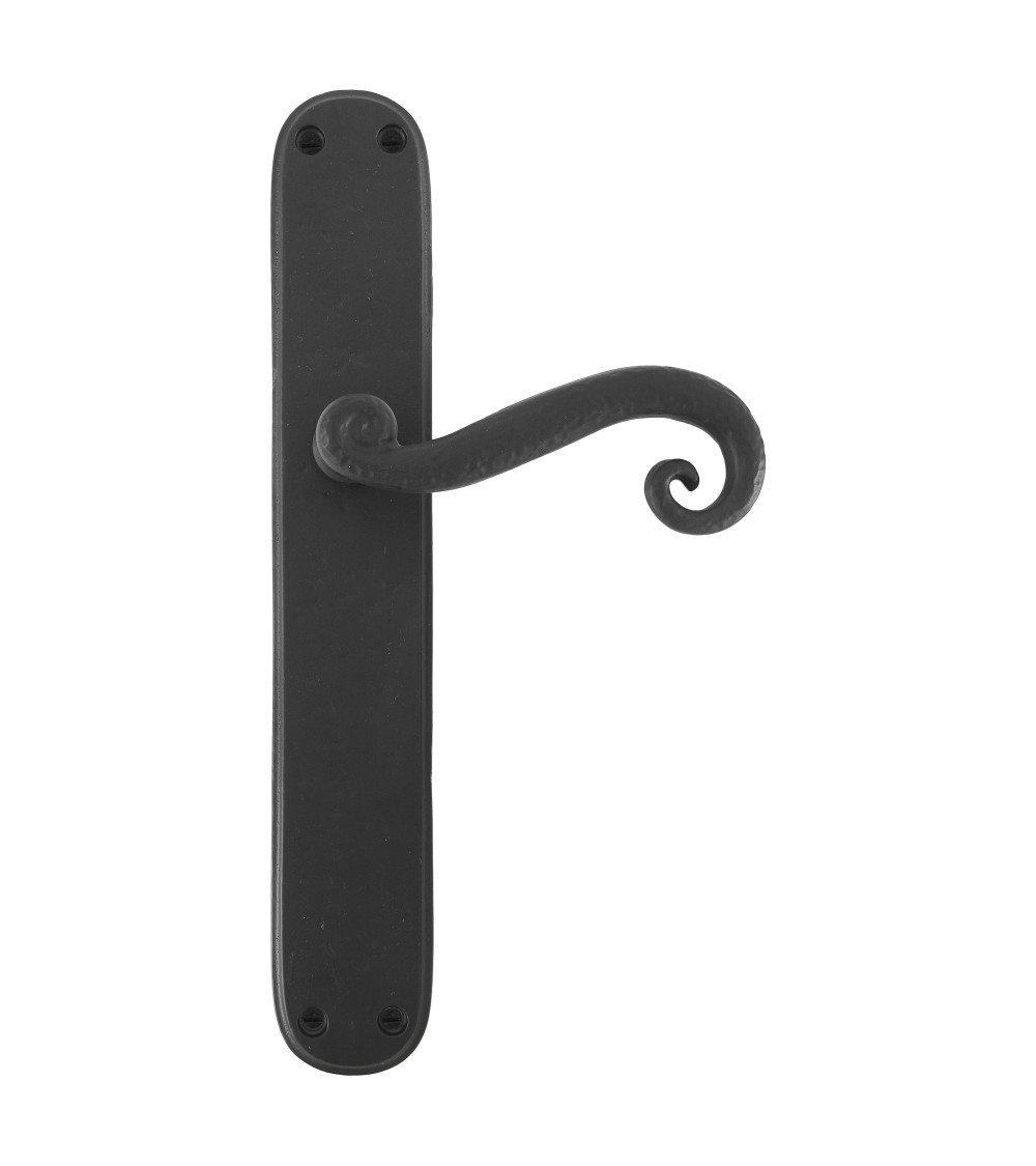 Tirador de puerta retro-industrial en hierro 271 ovalado - tirador de diseño