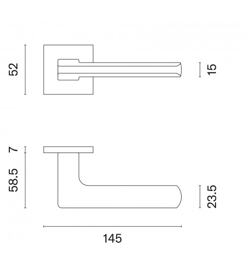 Tirador de puerta cromo pulido YUKA ferretería decorativa