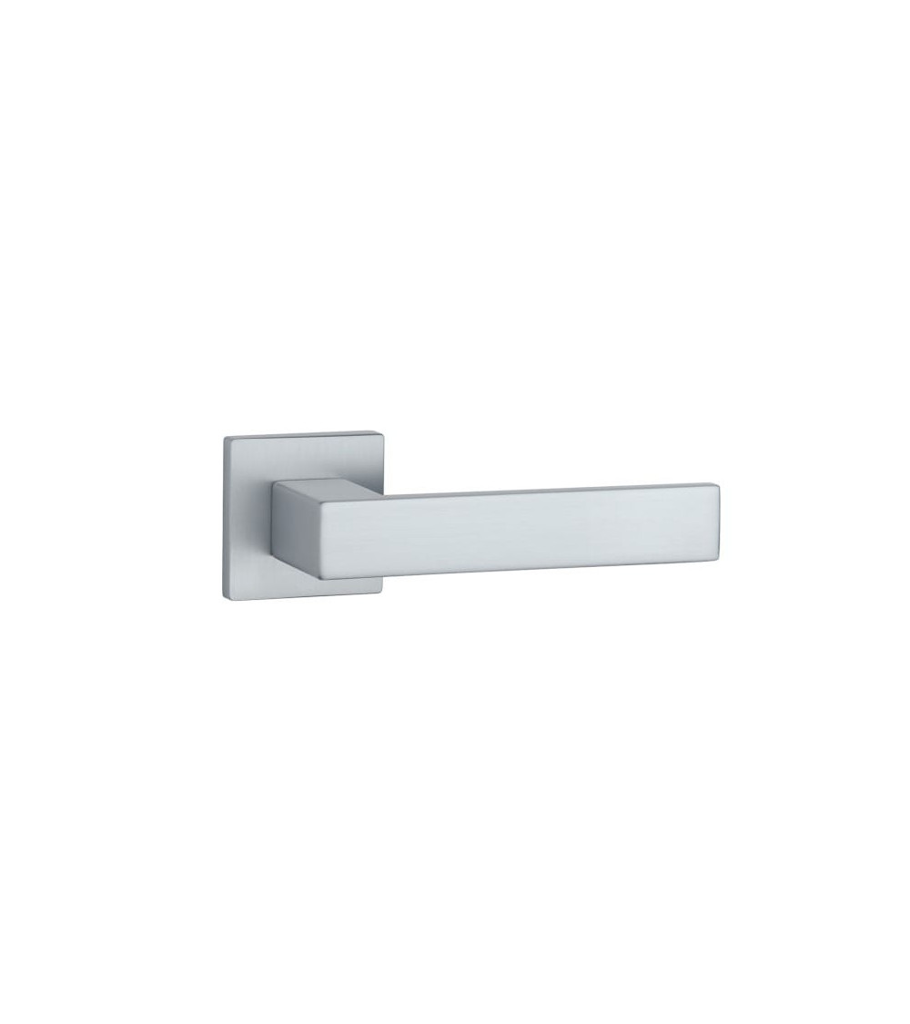 Tirador de puerta cromado satinado PINA diseño decorativo