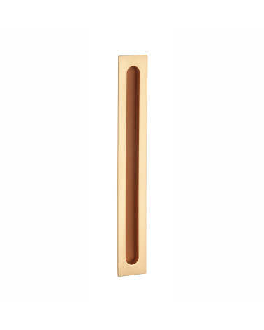 Tirador de puerta corredera oro mate / cuero APRILE HD 239 tirador de diseño