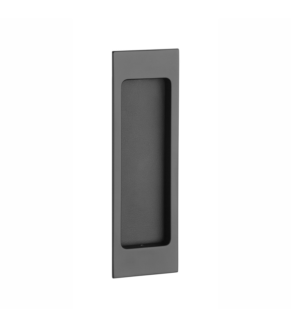 Tirador de puerta corredera negro / cuero APRILE HD 240 tirador de diseño