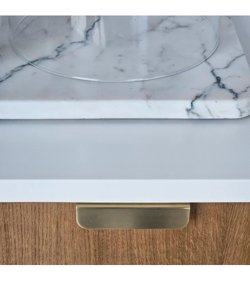 Tirador de mueble oro mate EDIT EDGE tirador de diseño