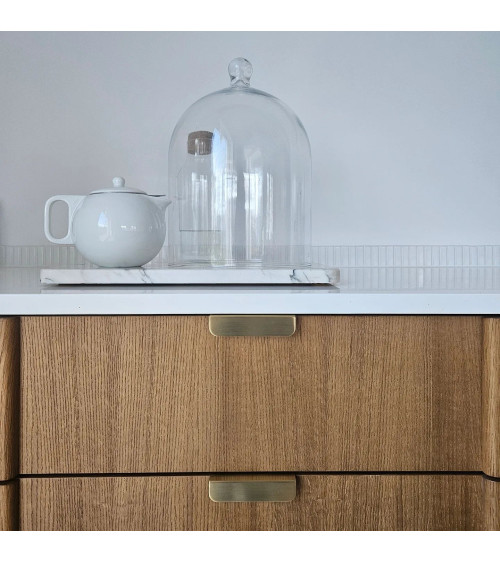 Tirador de mueble oro mate EDIT EDGE tirador de diseño