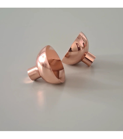 Tirador de mueble de cobre LUNA M diseño
