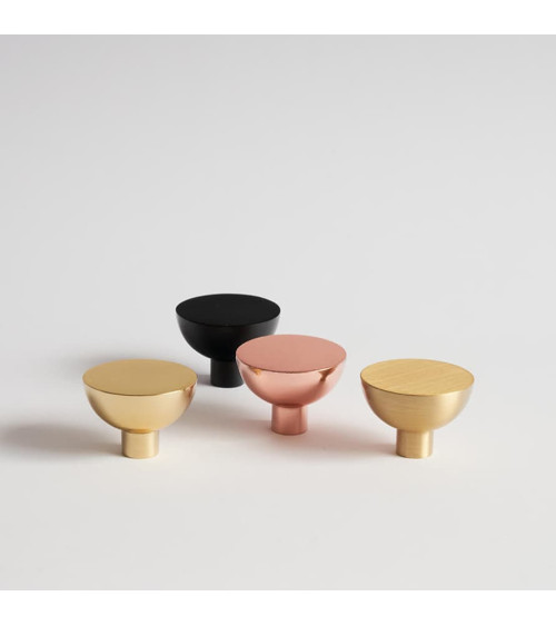Tirador de mueble de cobre LUNA M diseño