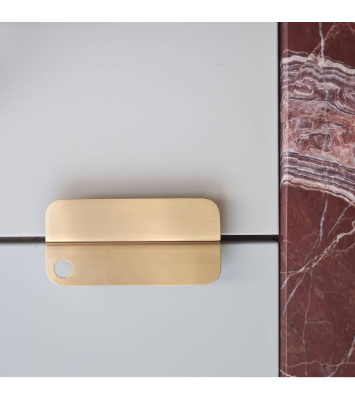 Tirador de mueble de latón EDIT EDGE tirador de diseño