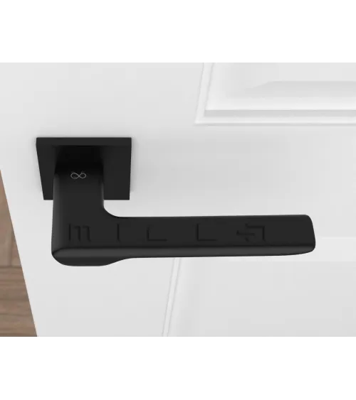 Palanca de puerta de material zamak LIGNE herraje de diseño