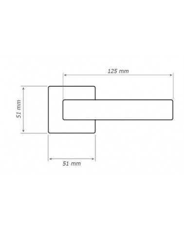 Tope de puerta de aluminio DIUNA con dimensiones