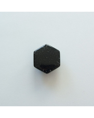 Botón de mueble de cristal negro