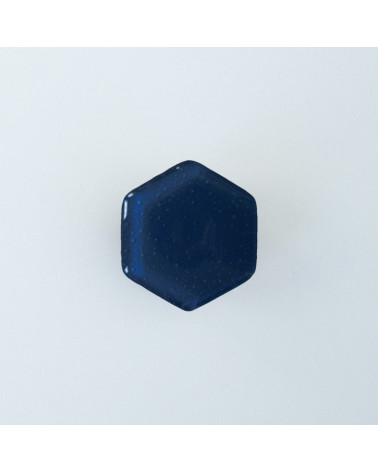 Botón de mueble de cristal azul noche