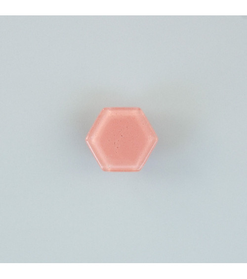 Botón de mueble de cristal rosa