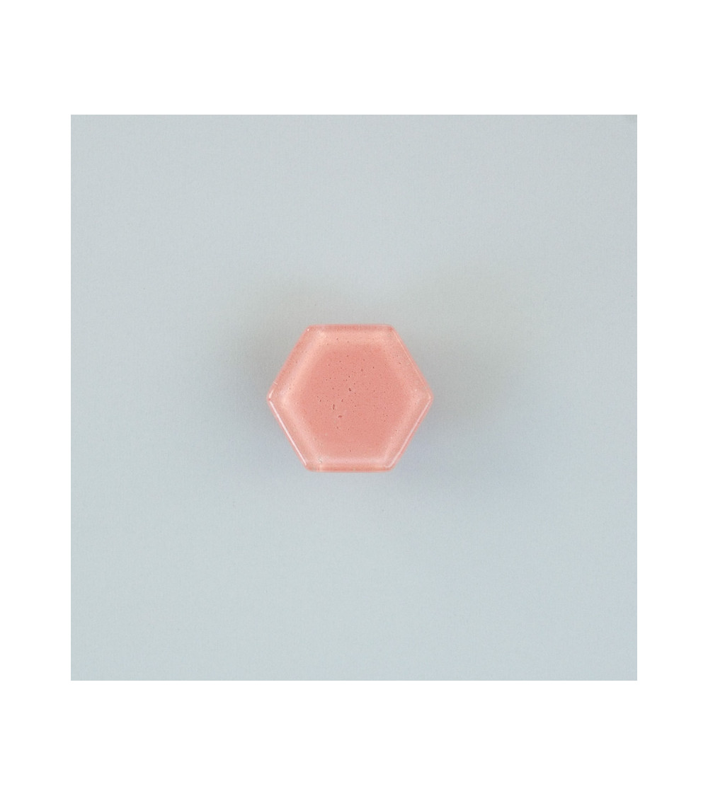 Botón de mueble de cristal rosa