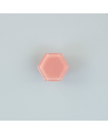 Botón de mueble de cristal rosa