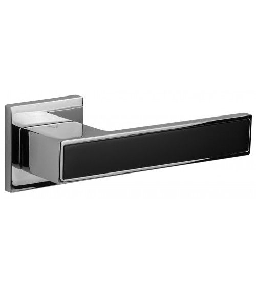 Tirador de puerta bicolor negro/cromo TOTAL tirador de diseño
