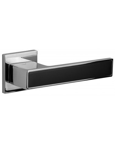 Tirador de puerta bicolor negro/cromo TOTAL tirador de diseño