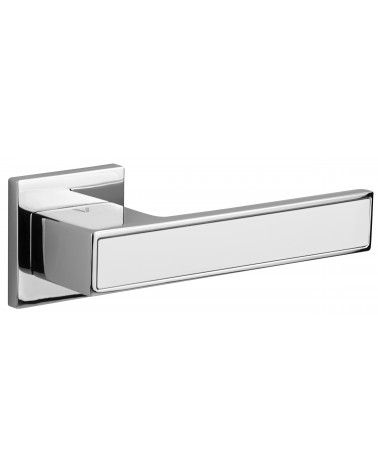 Manija de puerta bicolor cromo/blanca TOTAL manija de diseño