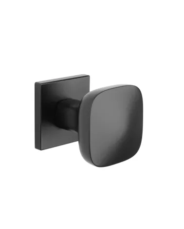 Botón de puerta negro KIAMA cuadrado - tirador de diseño
