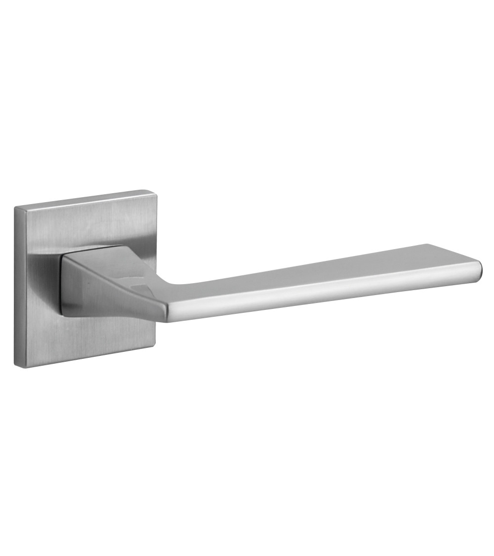 Palanca de puerta cromo satinado VS SPY cuadrada - palanca de diseño