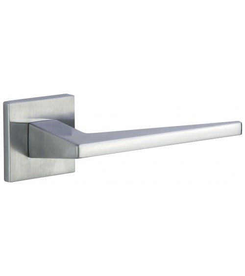 Maneta de puerta cromo satinado LIMA FIT ferretería decorativa