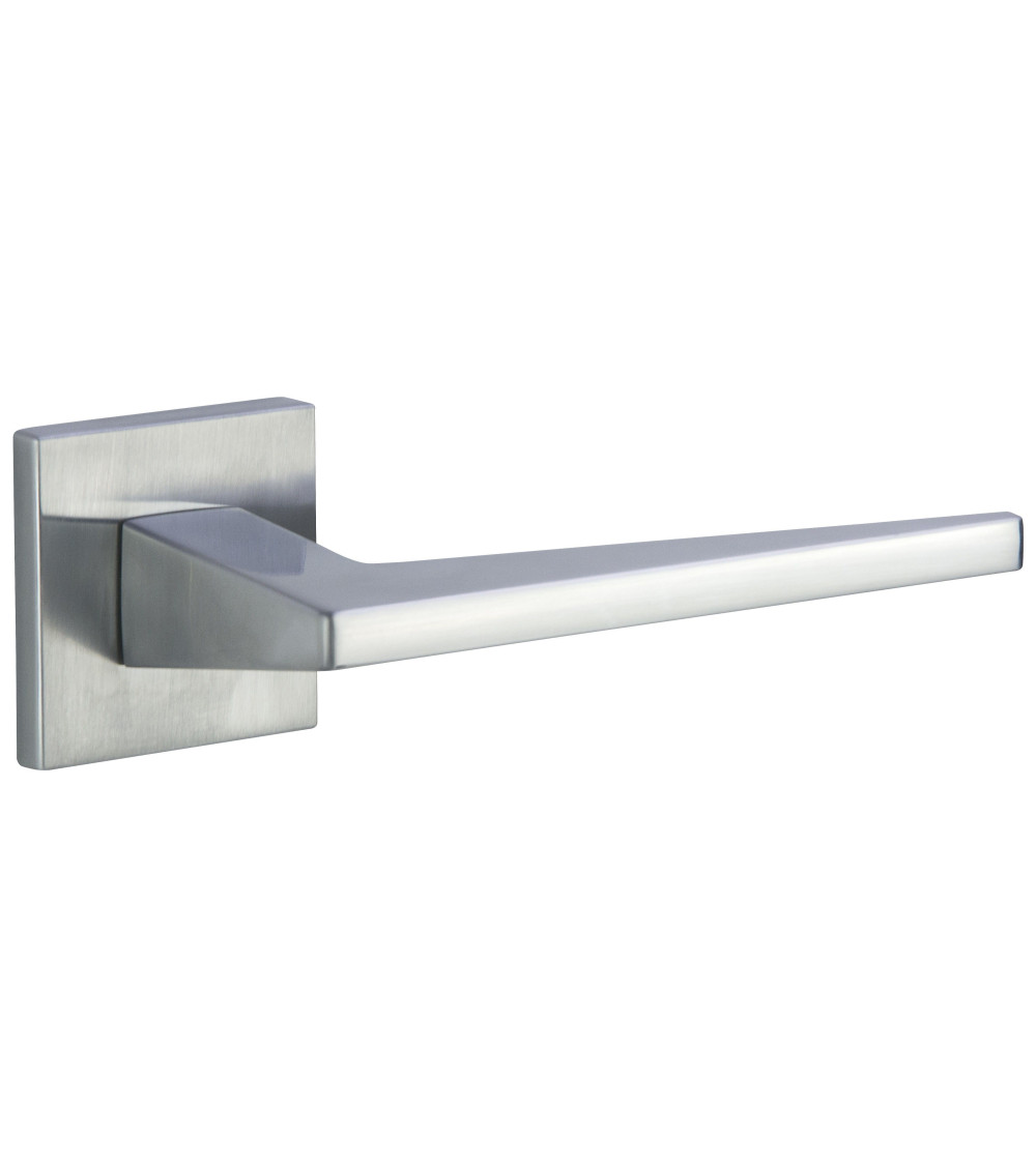 Maneta de puerta cromo satinado LIMA FIT ferretería decorativa