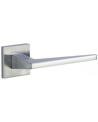 Maneta de puerta cromo satinado LIMA FIT ferretería decorativa