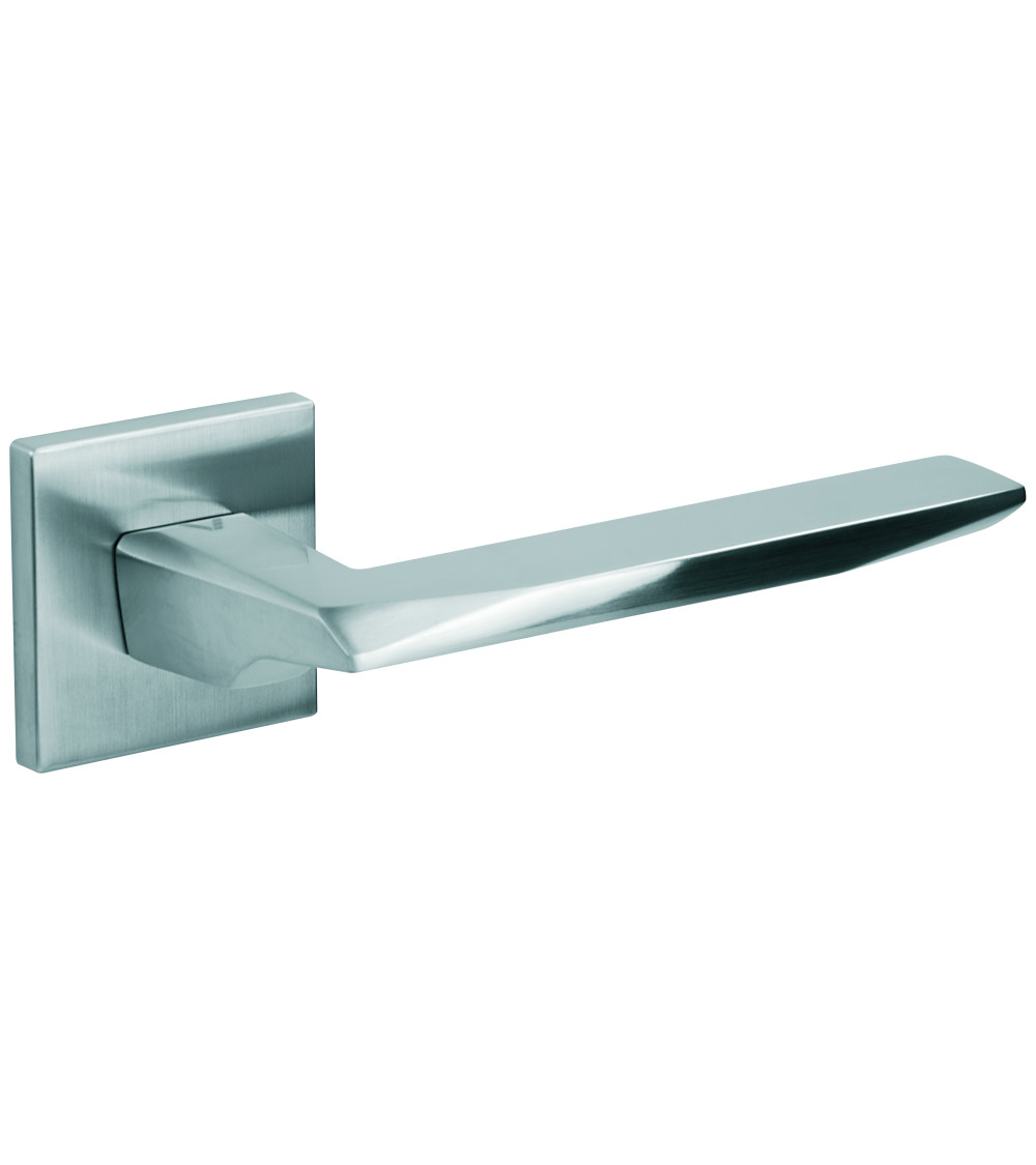 Manilla de puerta cromo satinado ZOE manilla de diseño