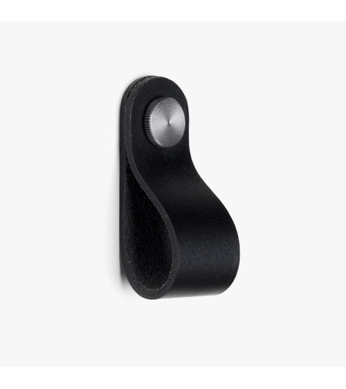 Tirador de mueble en pinatex color Negro/Cromo