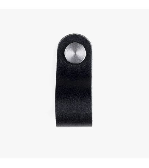 Tirador de mueble en pinatex color Negro/Cromo