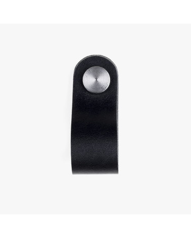 Tirador de mueble en pinatex color Negro/Cromo