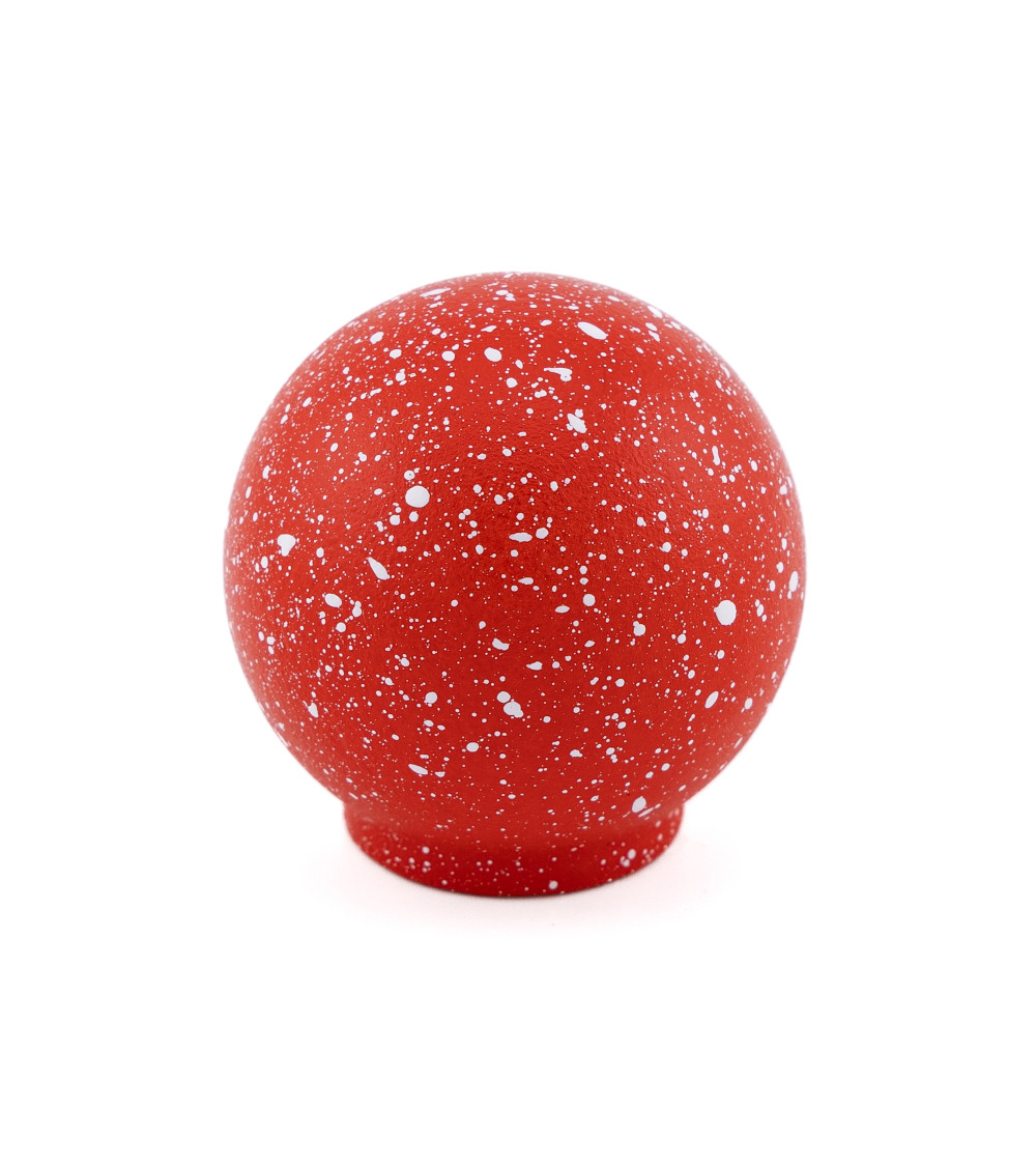 Botón de mueble de madera de haya rojo/blanco Mezcla tirador de diseño