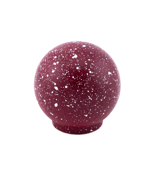 Botón de mueble de madera de haya rojo vino/blanco Mezcla tirador de diseño