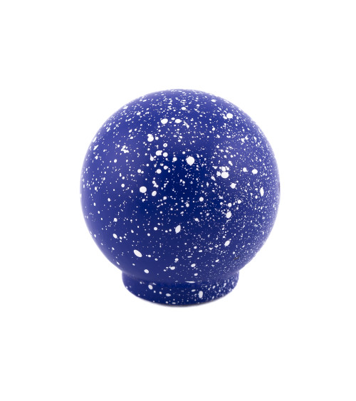 Botón de mueble de madera de haya Azul oscuro/blanco Mezcla tirador de diseño