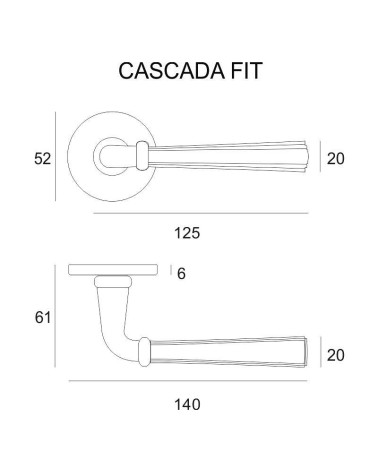 Tiradores de puerta de diseño retro CASCADA