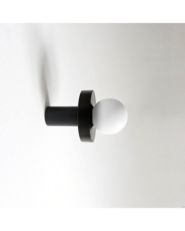 Percha de pared de latón POLA negro y blanco