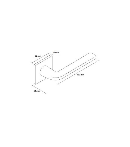 Tirador de puerta oro mate Scandi slim diseño