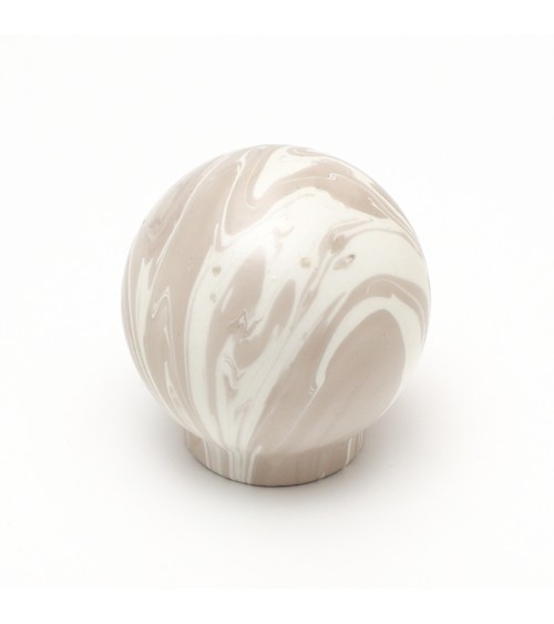 Botón de mueble de madera de haya gris - tirador de diseño