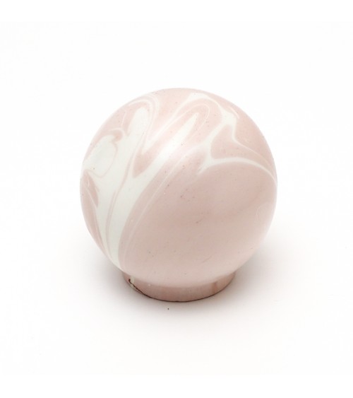 Botón de mueble de madera de haya rosa topo - tirador de diseño