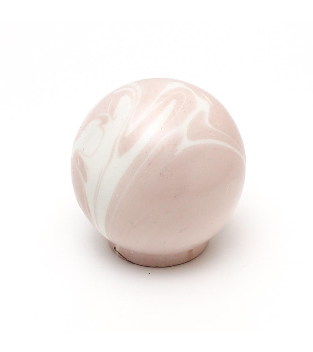 Botón de mueble de madera de haya rosa topo - tirador de diseño