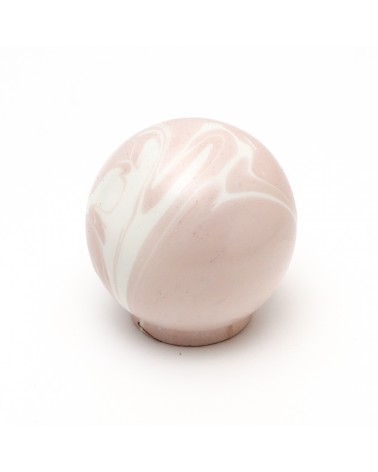 Botón de mueble de madera de haya rosa topo - tirador de diseño