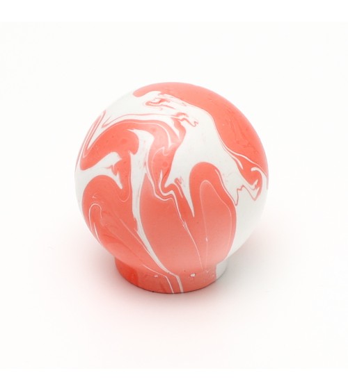 Botón de mueble en madera de Haya Rojo cereza - tirador de diseño